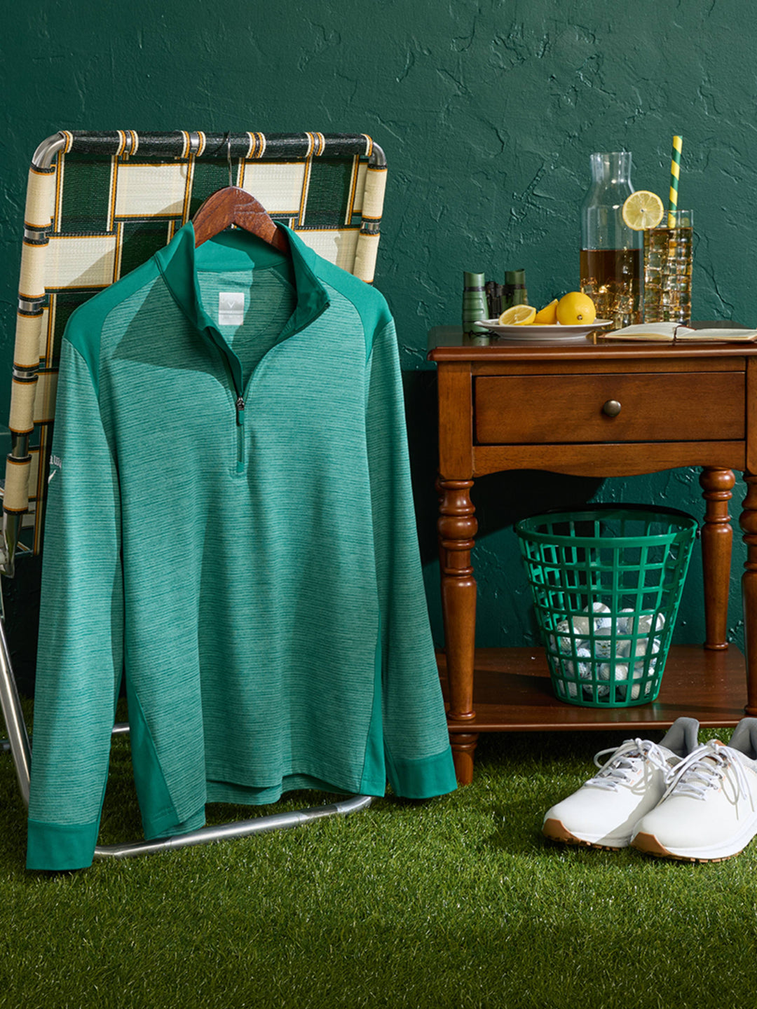 Mens Soft Touch Blocked Golf Base Layer-Jackets-Callaway