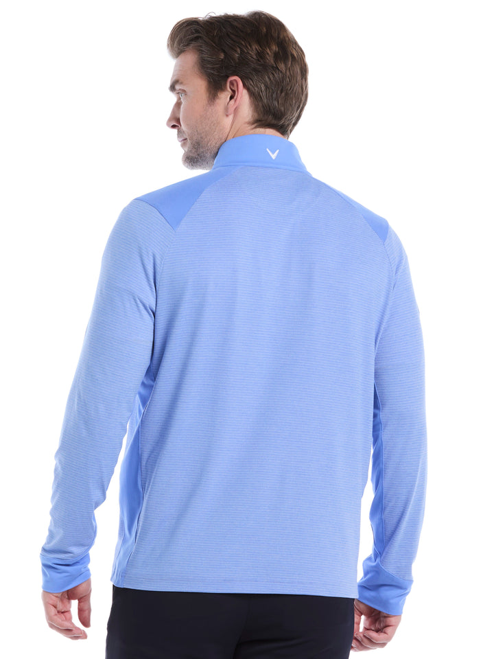 Soft Touch Blocked Golf Base Layer (Med Ultramarine Htr) 