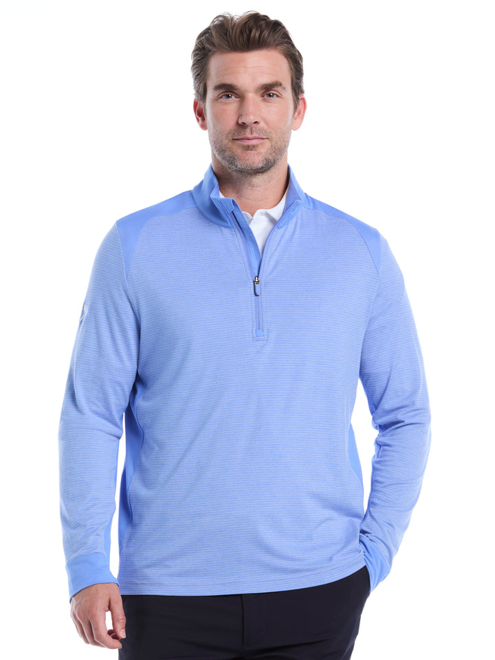 Soft Touch Blocked Golf Base Layer (Med Ultramarine Htr) 