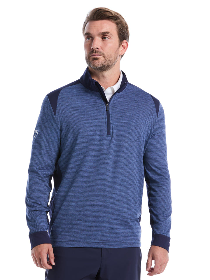 Soft Touch Blocked Golf Base Layer (Peacoat Heather) 