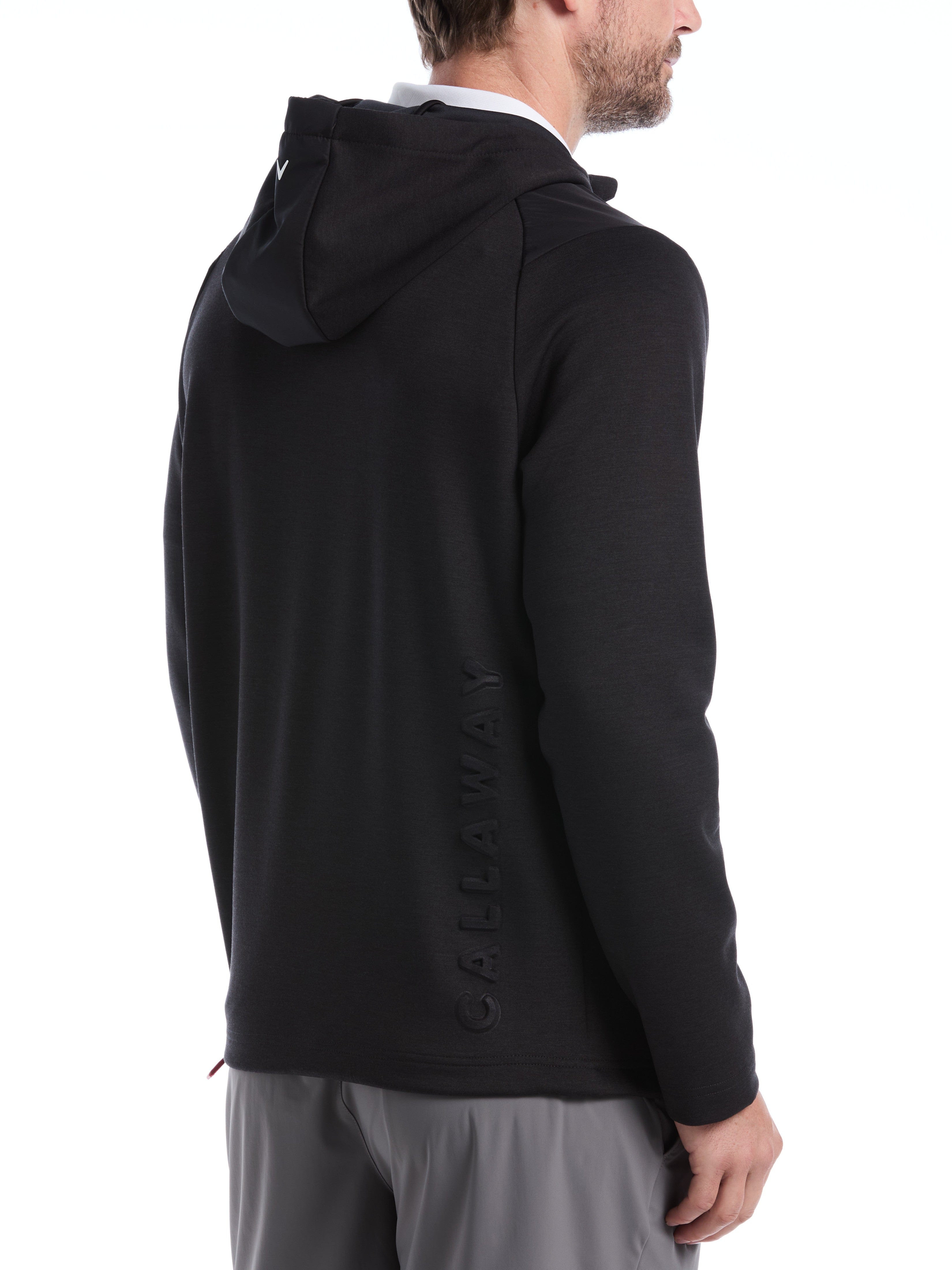Callaway ブラック クロップドスウェット Mens Soft Touch Quarter Zip Golf Hoodie – Callaway Apparel