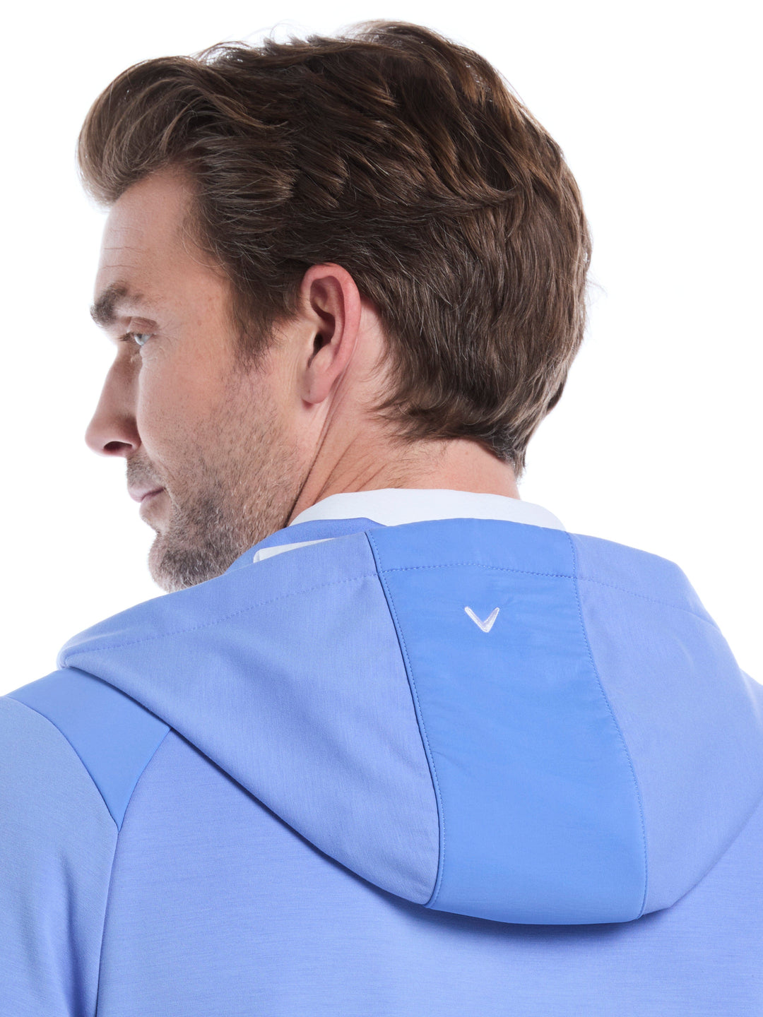 Soft Touch 1/4 Zip Golf Hoodie (Med Ultramarine Htr) 