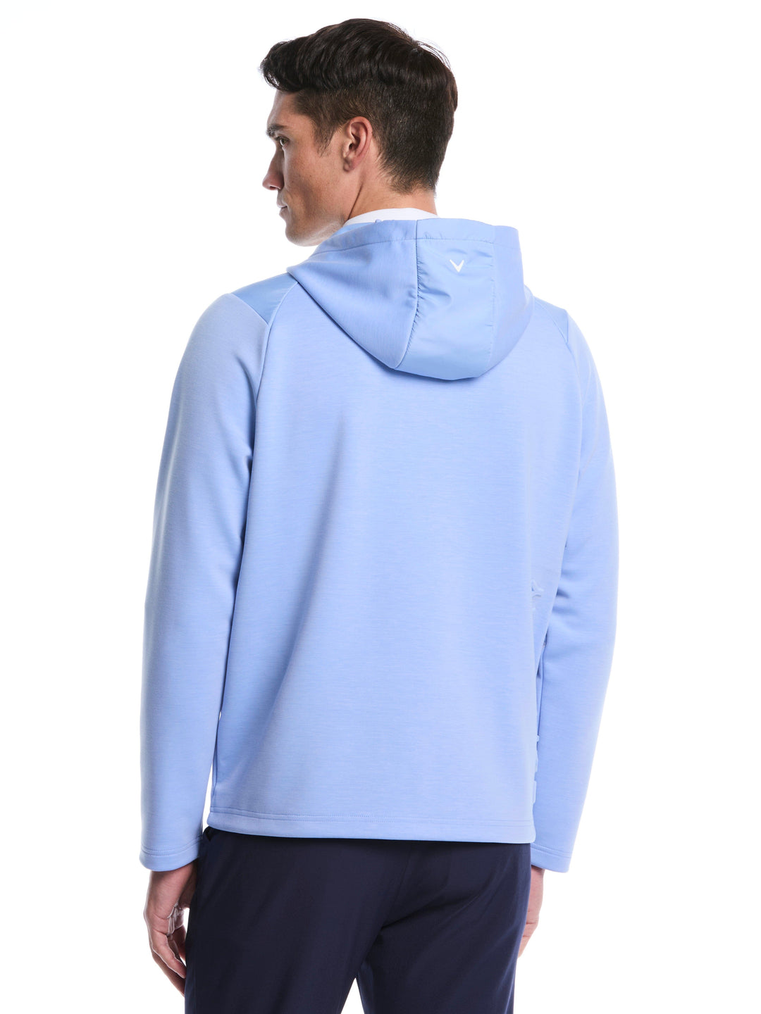 Soft Touch 1/4 Zip Golf Hoodie (Vista Blue Heather) 