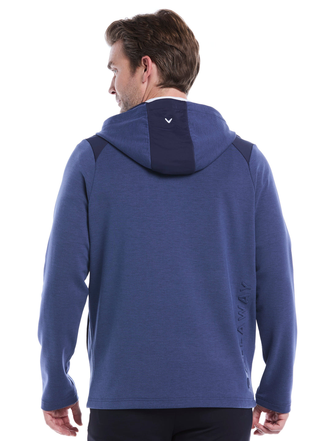 Soft Touch 1/4 Zip Golf Hoodie (Peacoat Heather) 