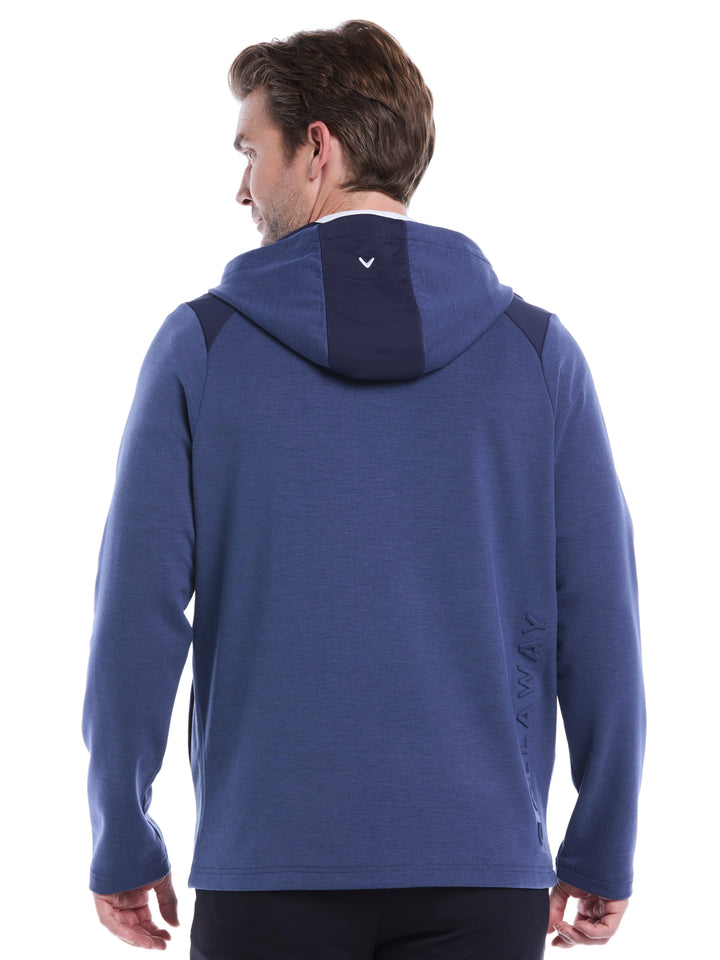 Soft Touch 1/4 Zip Golf Hoodie (Peacoat Heather) 