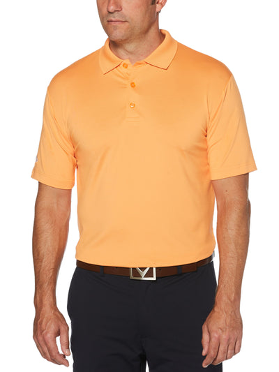 Mens Solid Stretch Polo (Bird Of Paradise) 