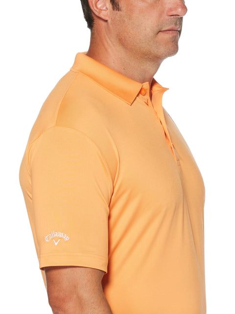 Mens Solid Stretch Polo (Bird Of Paradise) 