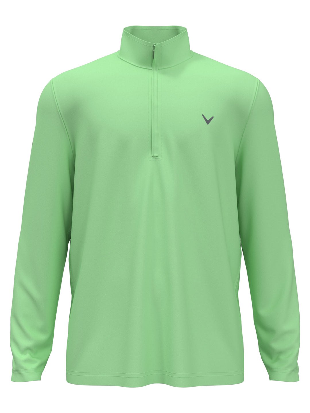 Mens Solid Sun 1/4 Zip Pullover (Green Ash) 