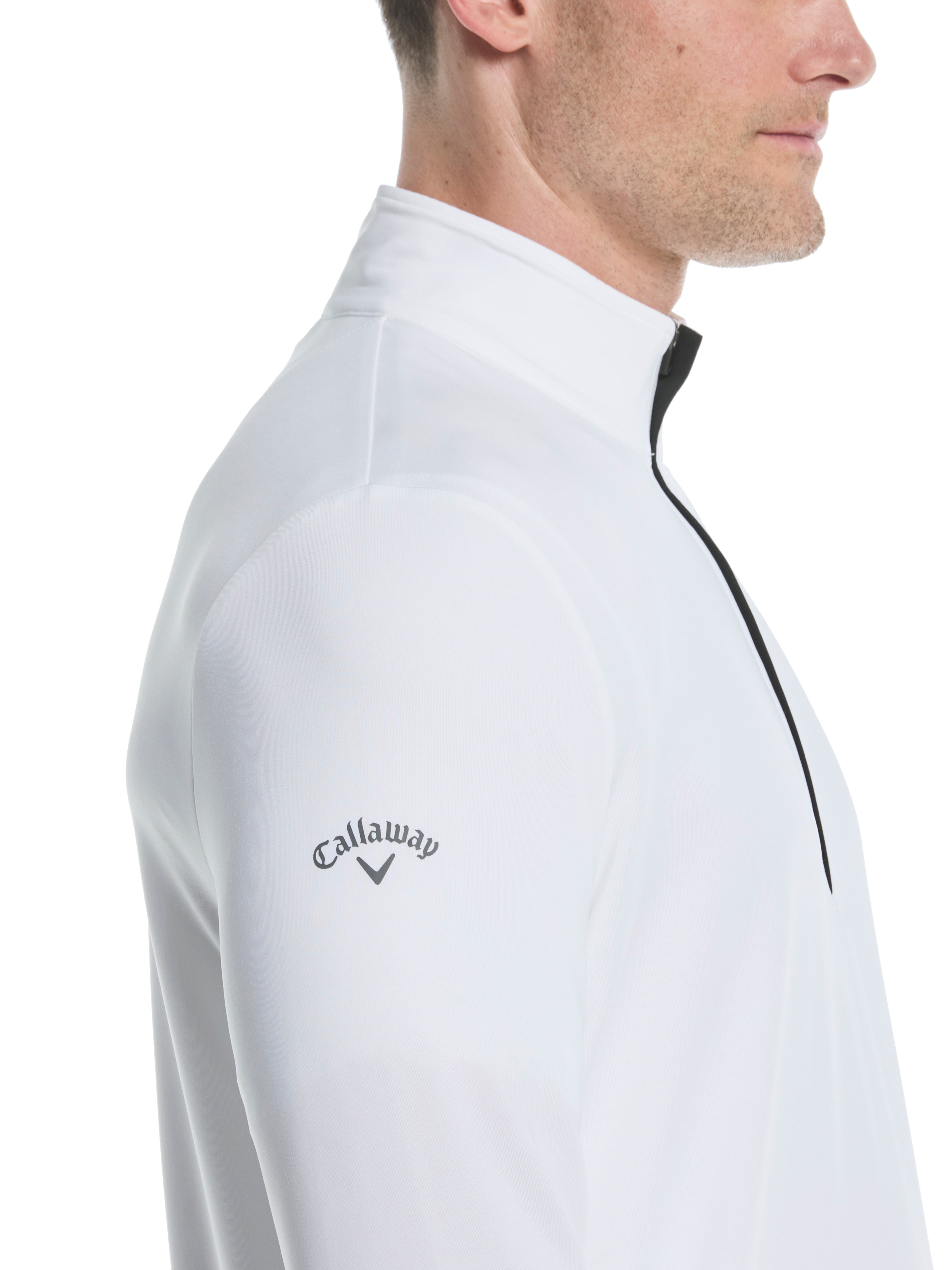 Mens Solid Sun Protection Quarter Zip Golf Pullover – Callaway Apparel