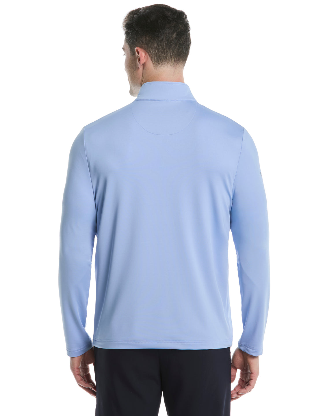 Mens Solid Sun 1/4 Zip Pullover (Chambray) 
