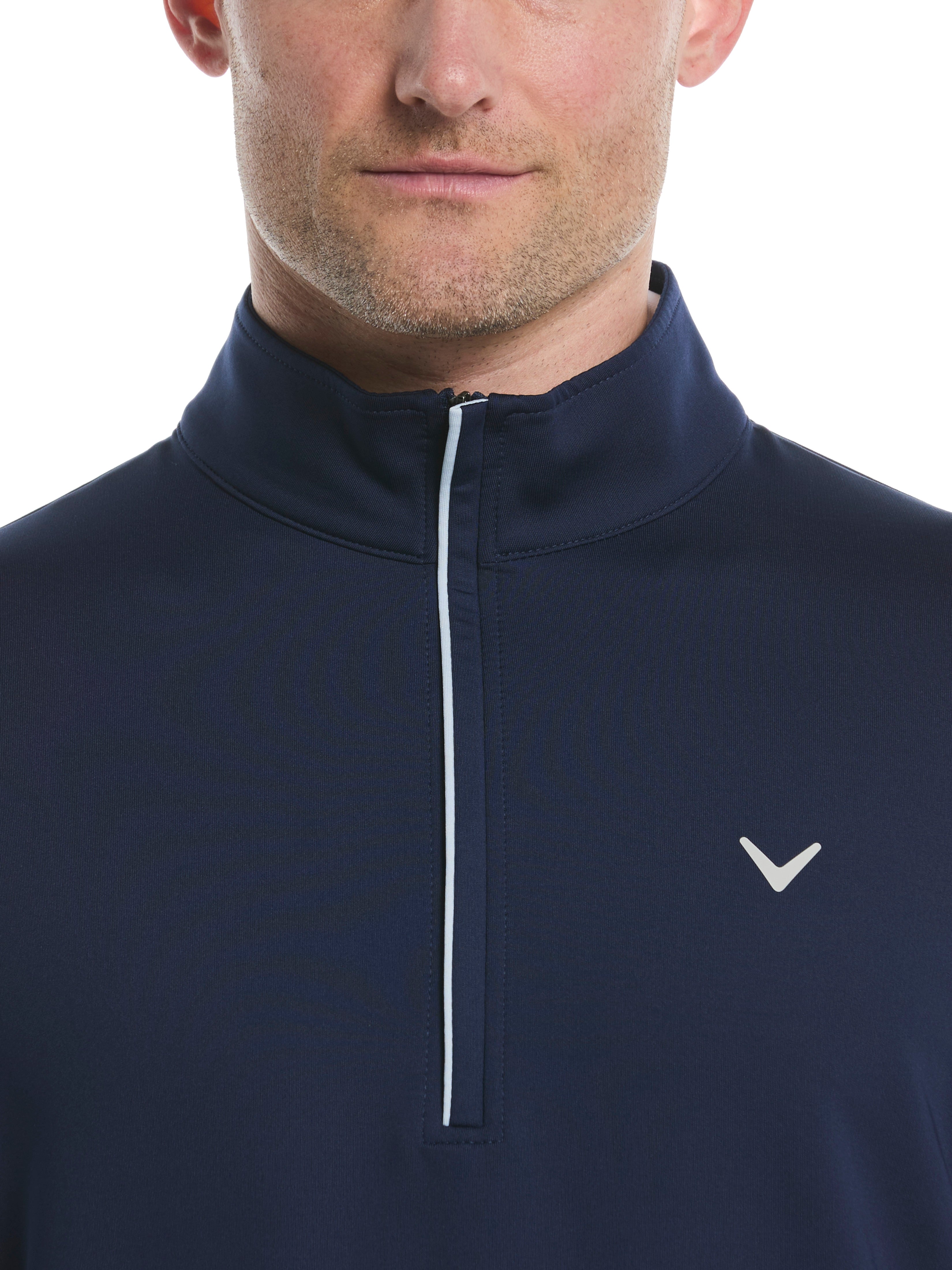 Mens Solid Sun Protection Quarter Zip Golf Pullover – Callaway Apparel