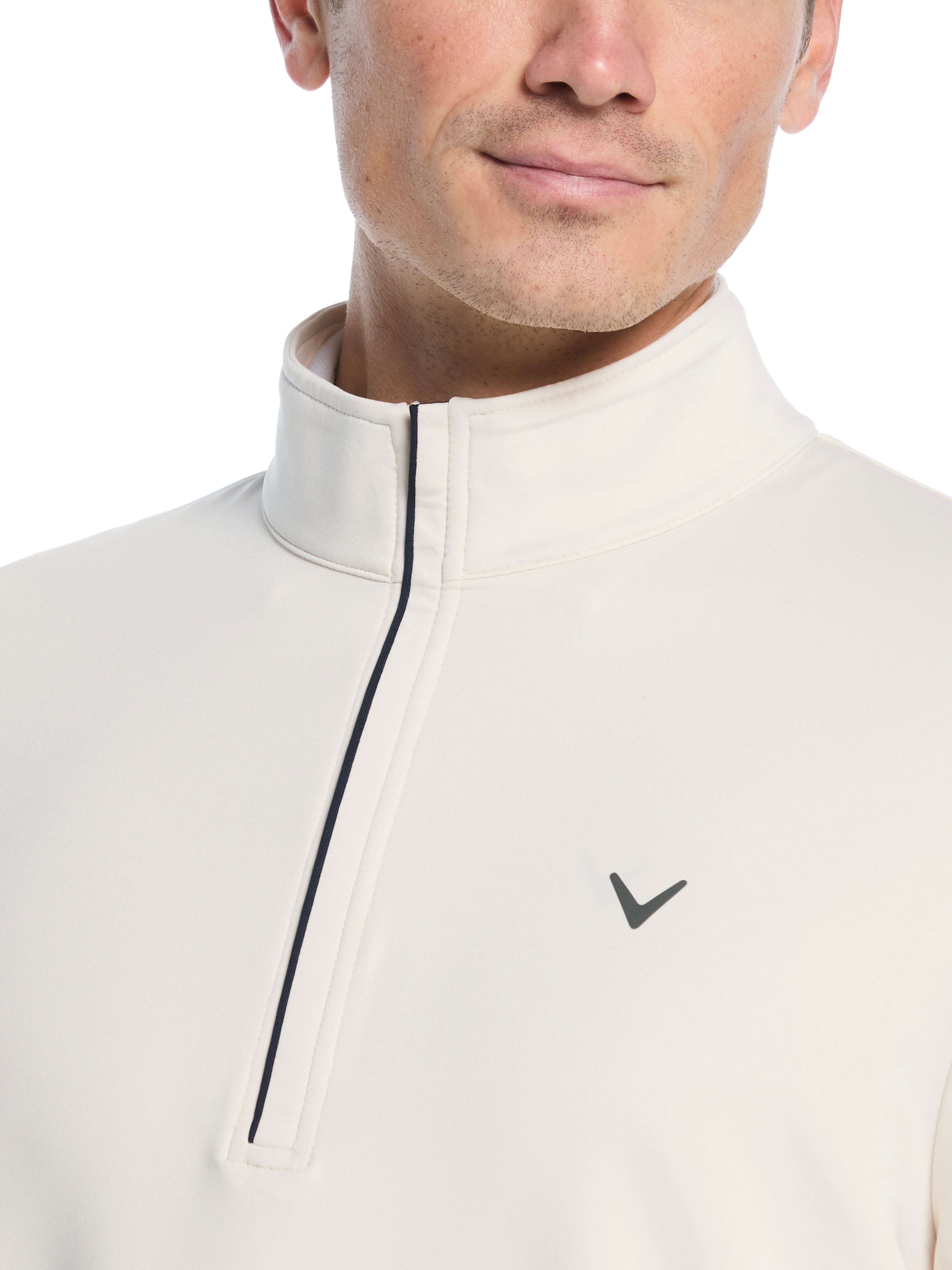 Mens Solid Sun Protection Quarter Zip Golf Pullover – Callaway Apparel