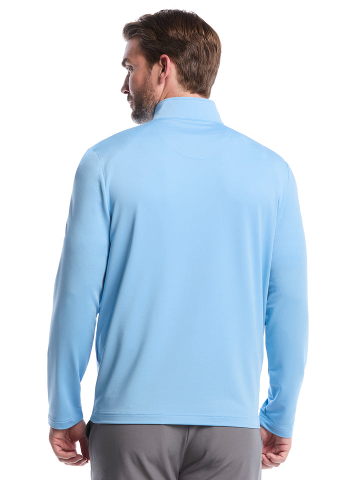 Solid Sun Protection 1/4 Zip Golf Pullover (Dusk Blue) 