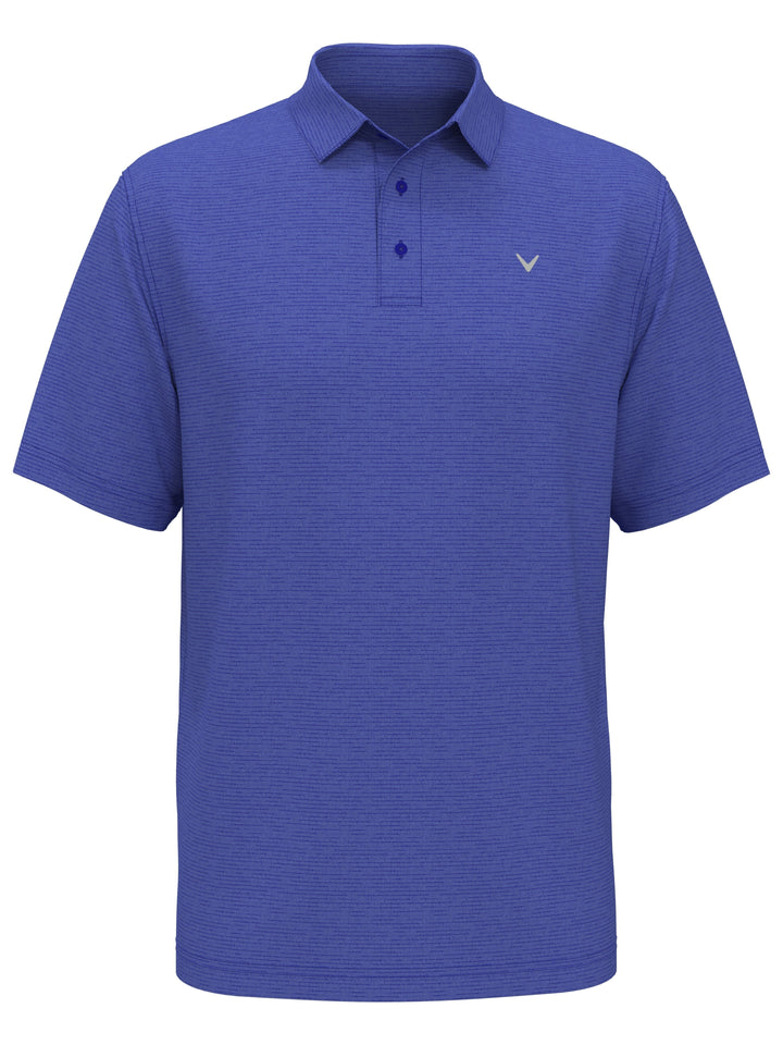 Solid Texture Golf Polo (Lt Santorini Blue Htr) 