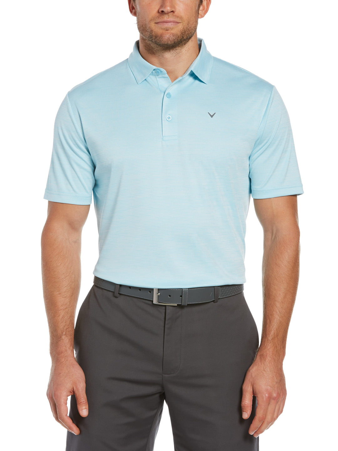 Mens Solid Texture Polo-Polos-Callaway