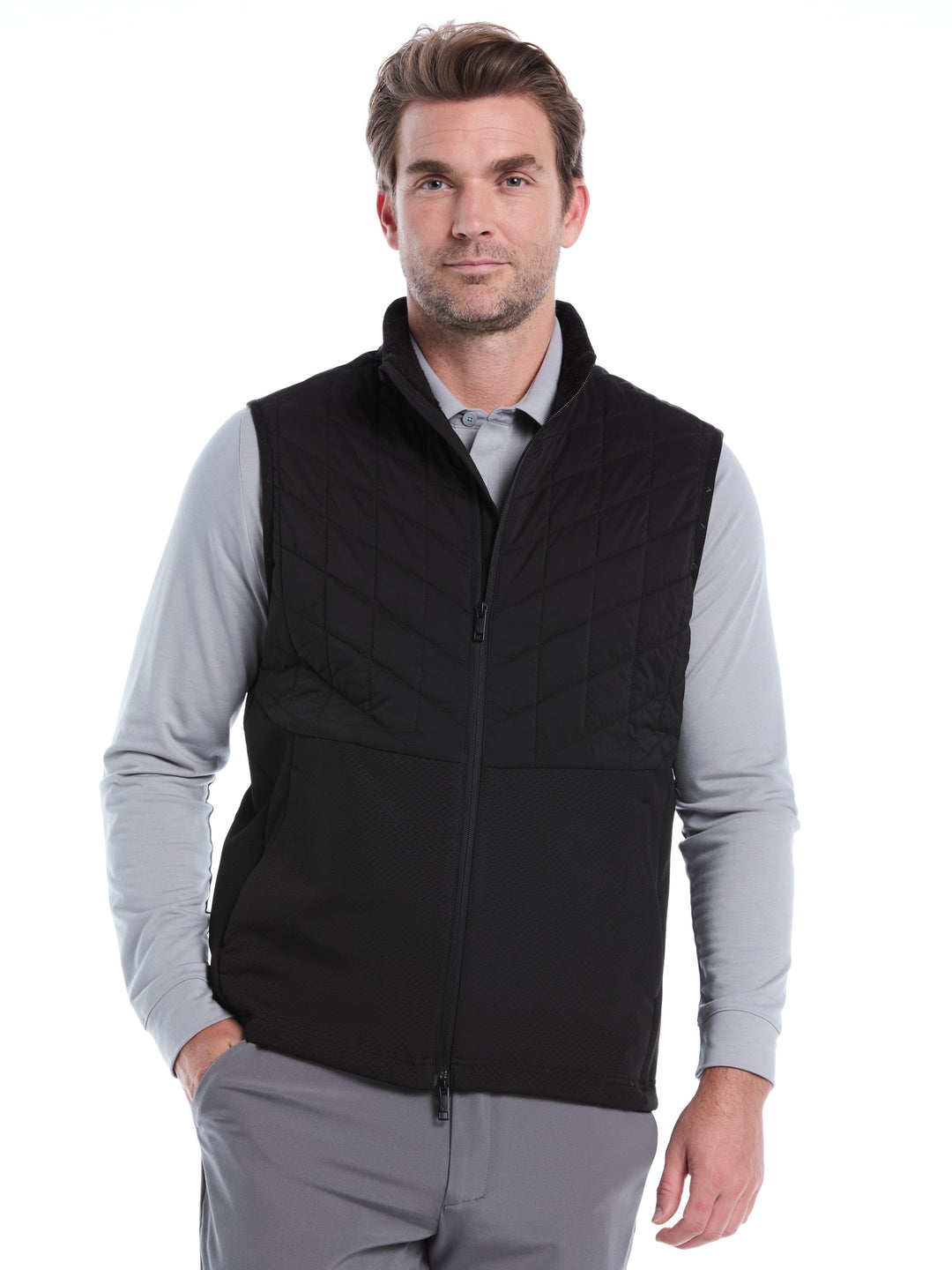 Mens Storm Fleece Pro Vest (Caviar) 