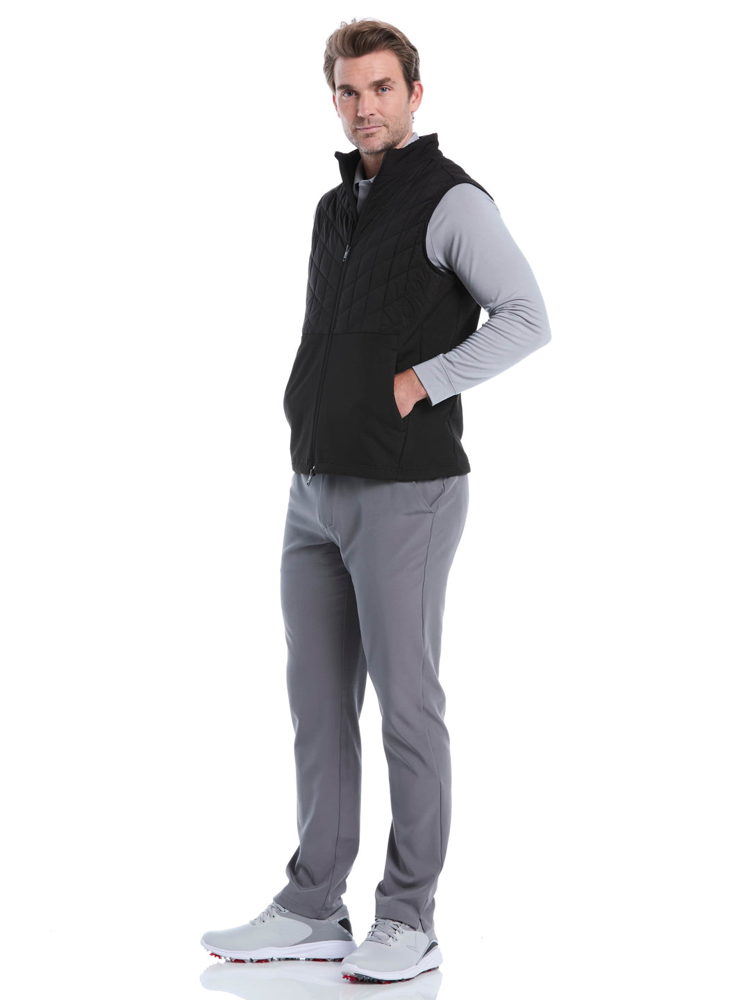 Mens Storm Fleece Pro Vest (Caviar) 