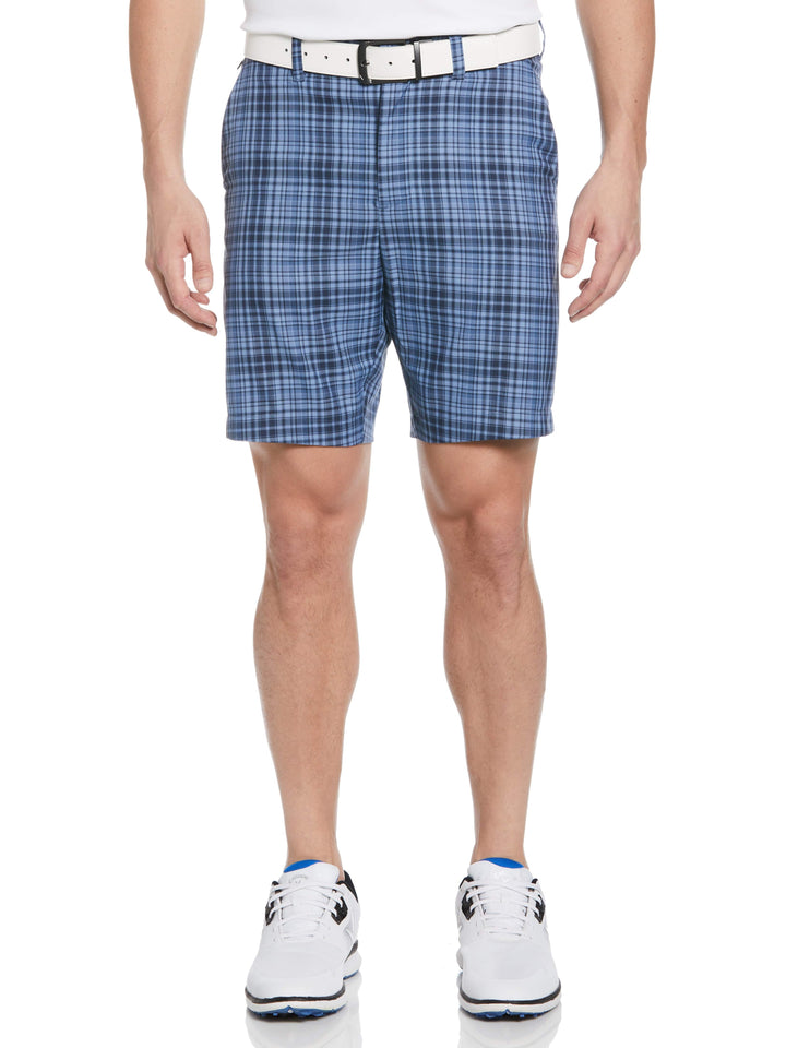 Sun Worn Plaid Ergo Short (Peacoat) 