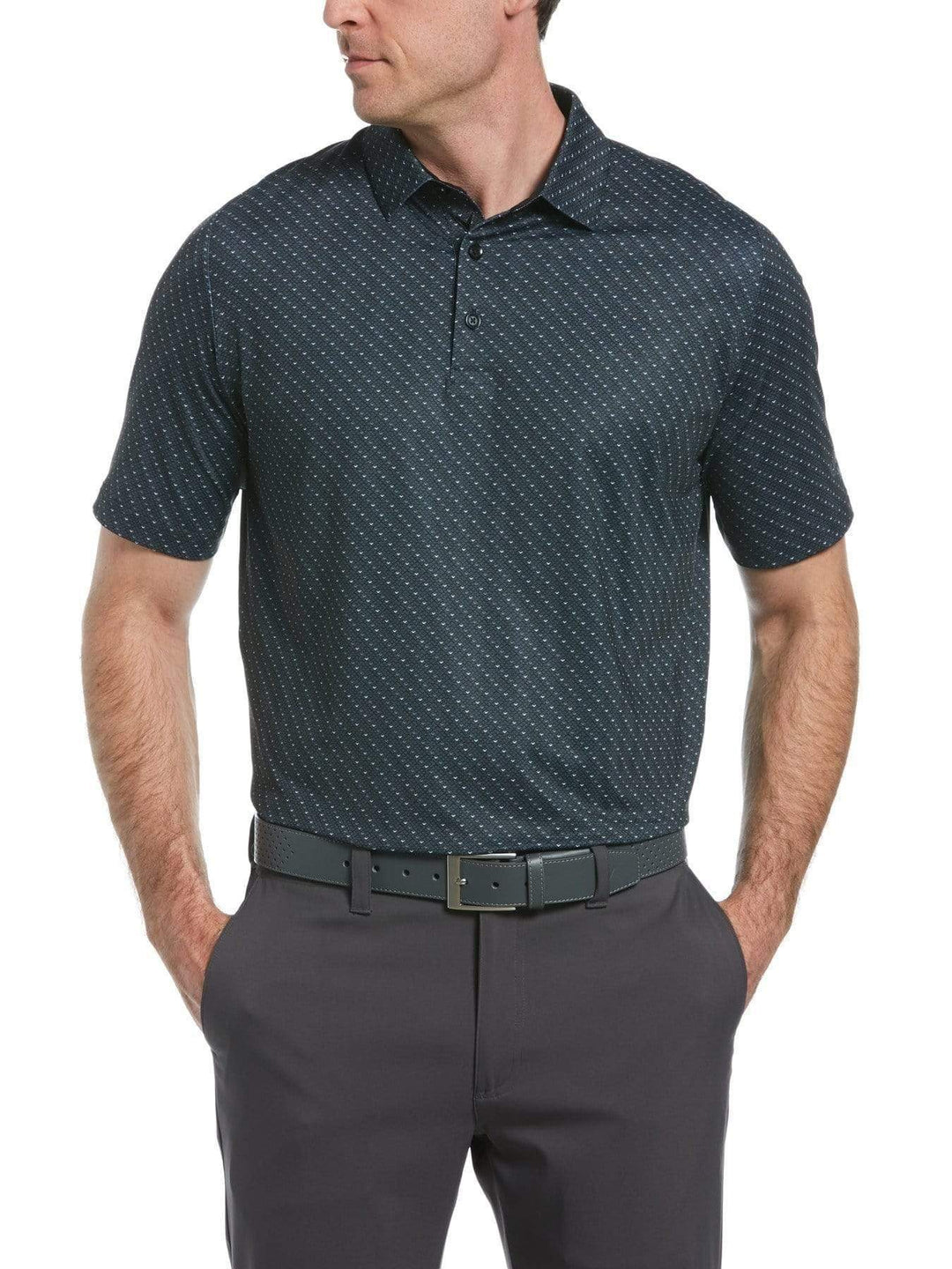 Mens Allover Chevron Golf Polo-Polos-Callaway