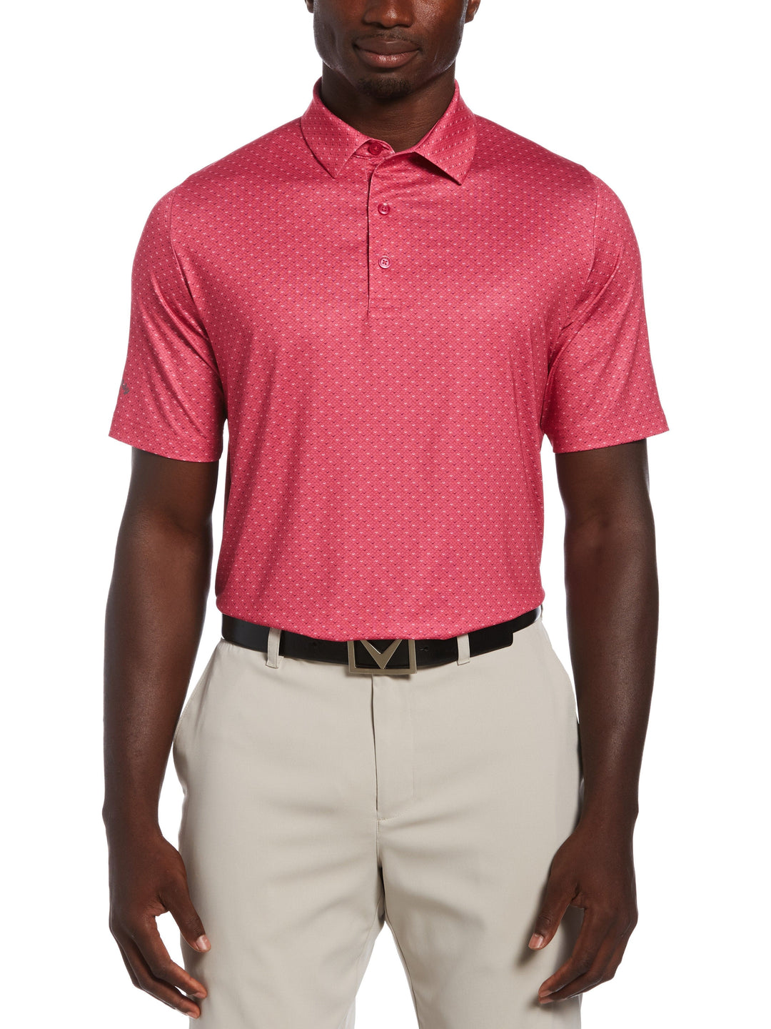 Mens Allover Chevron Golf Polo-Polos-Callaway