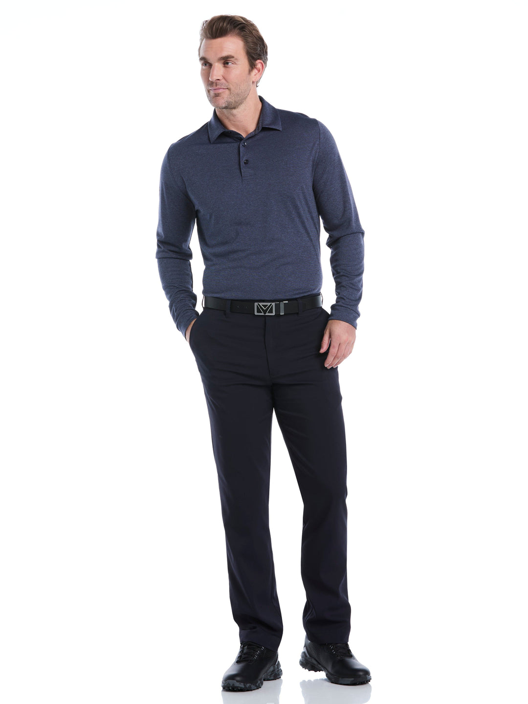 Mens Swing Tech™ Essential Long Sleeve Polo – Callaway Apparel