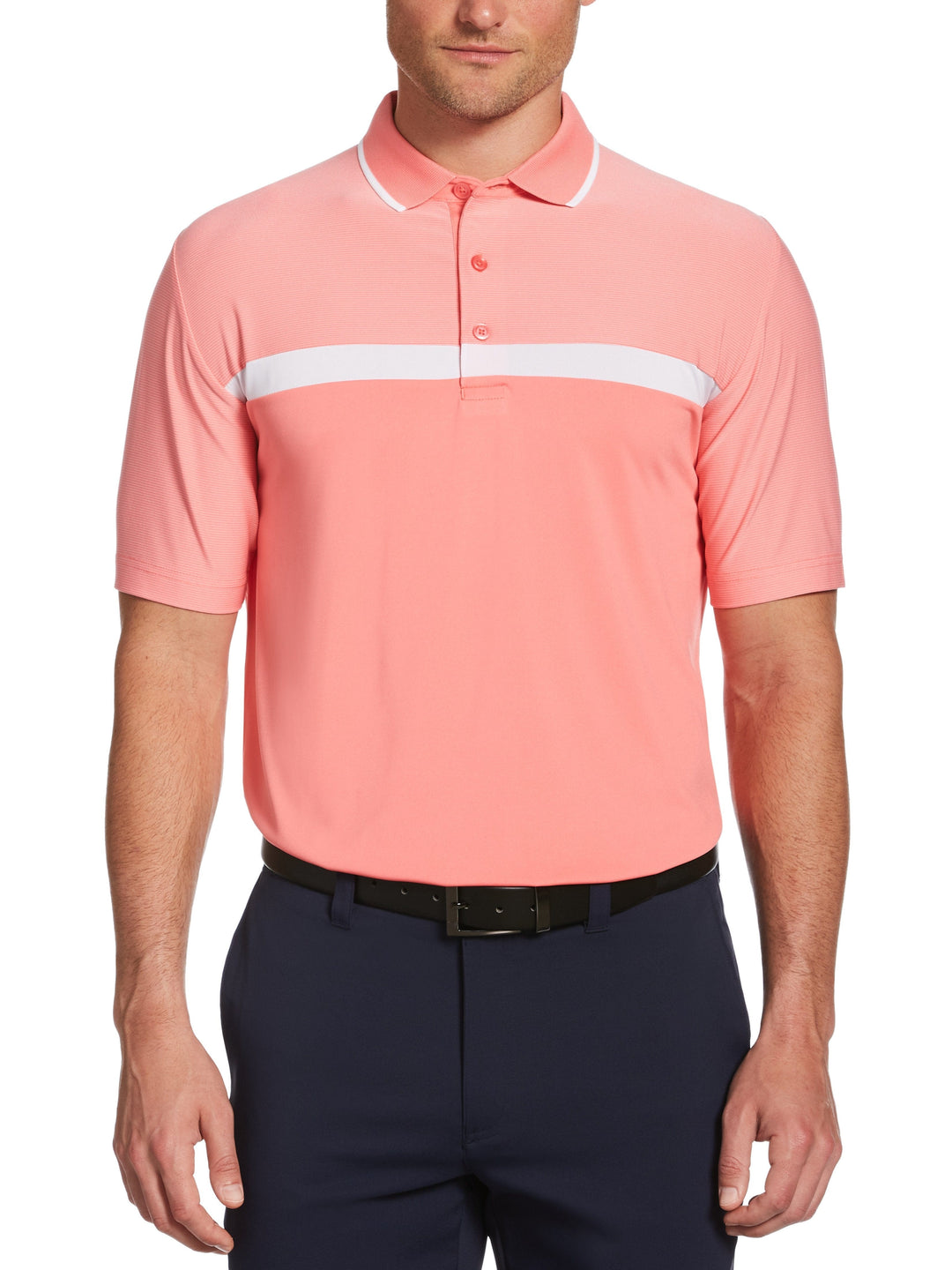 Mens Swing Tech Fine Line Color Block Golf Polo-Polos-Callaway