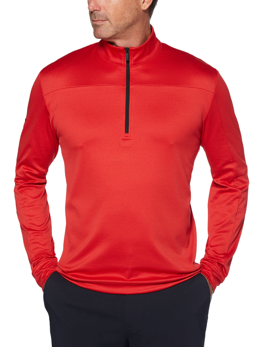 Mens Swing Tech 1/4 Zip Waffle Fleece-Jackets-Callaway