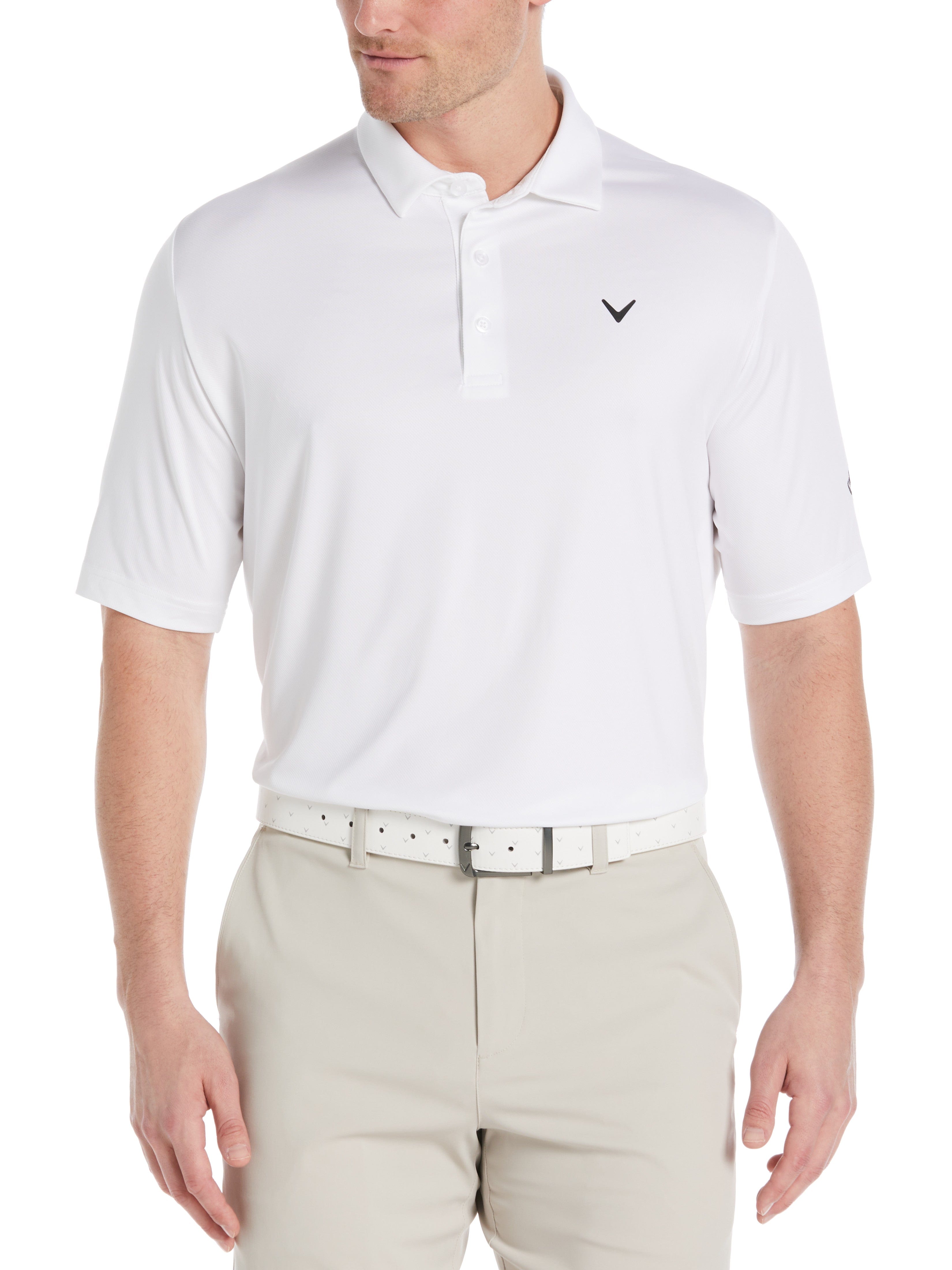 Callaway + CLUBHAUS S/S Polo ホワイト　白　M Callaway CLUBHAUS S/S Polo White コラボ CLUBHAUS S⁄S Polo L