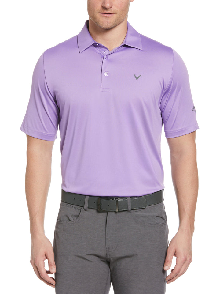 Men's Swing Tech Solid Golf Polo Shirt (Fairy Wren) 