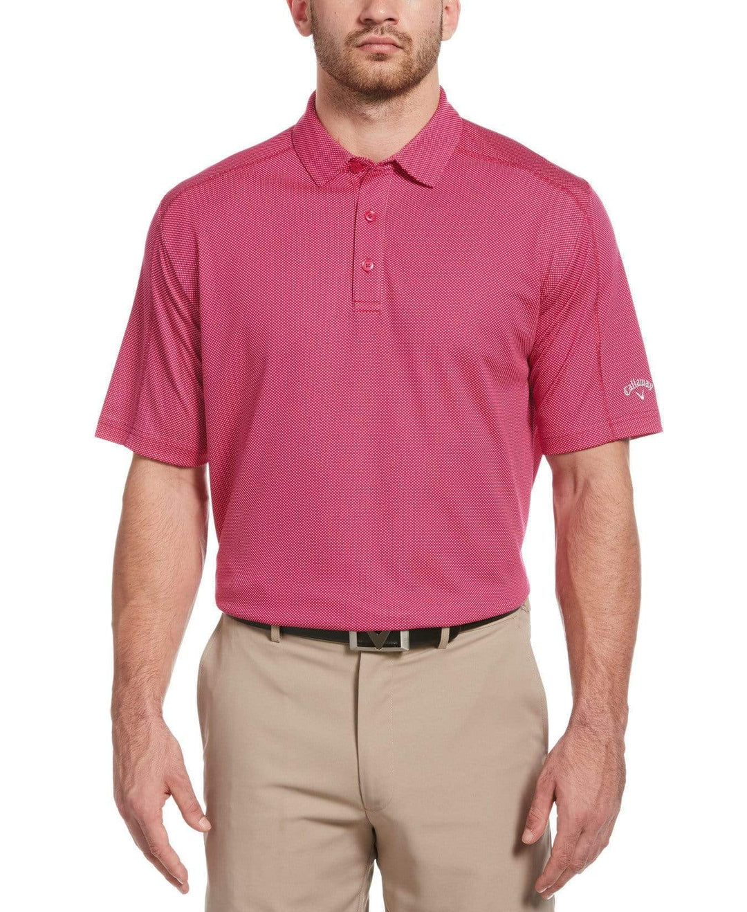 Mens Swing Tech Two Color Jacquard Polo-Polos-Callaway Apparel