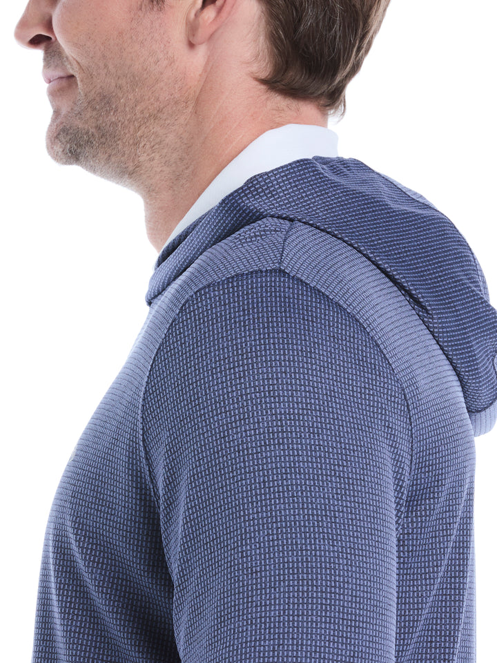 Mens Texture Coastal Hoodie (Peacoat Htr) 