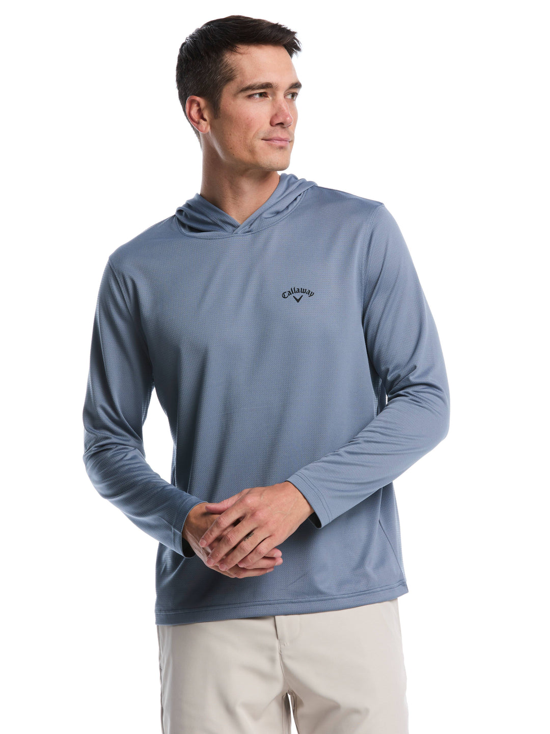 Mens Texture Coastal Hoodie-Pullovers-Flint Stone-S-Callaway
