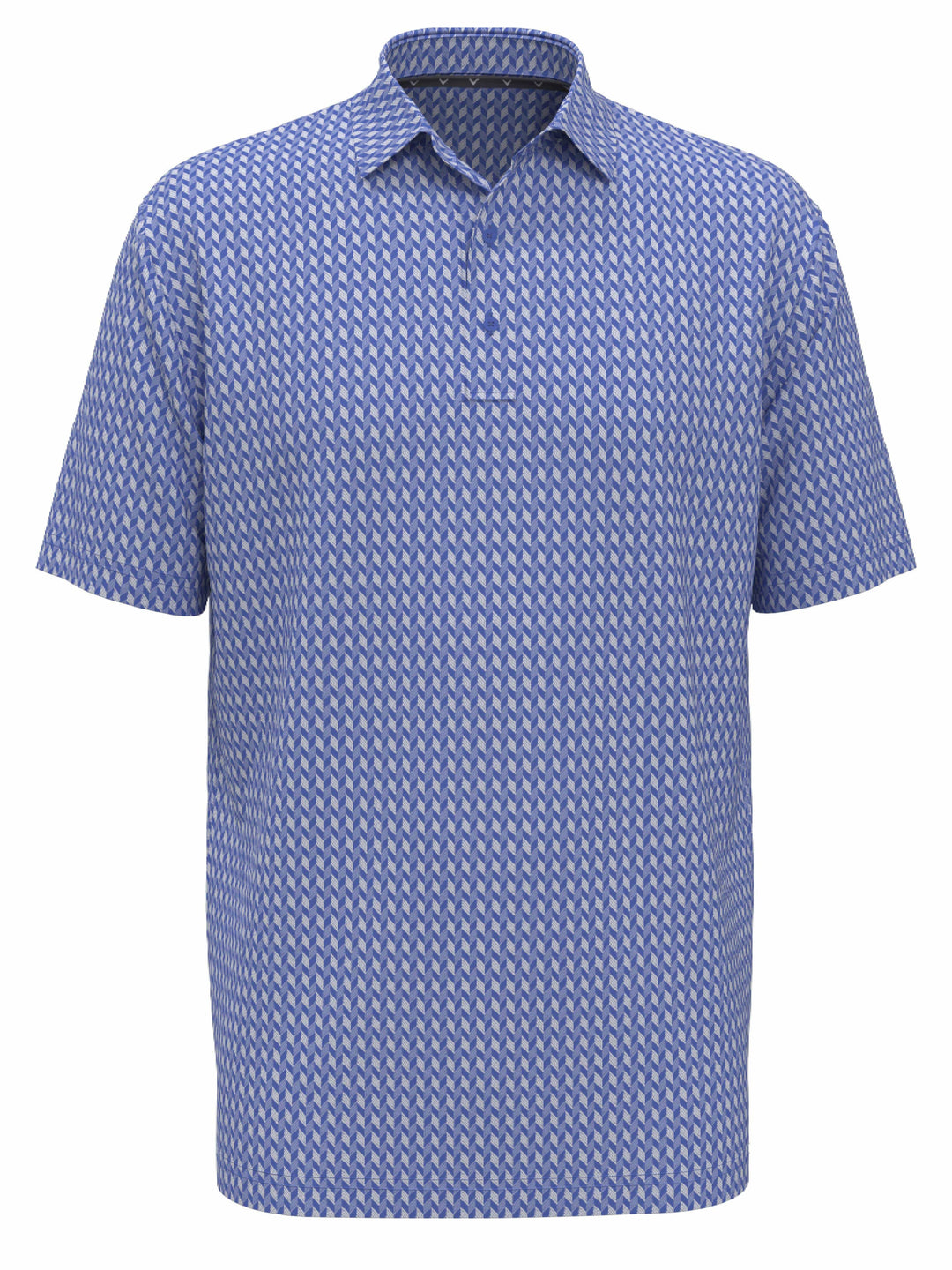 Mens Textured Chevron Geo Polo (Regatta)