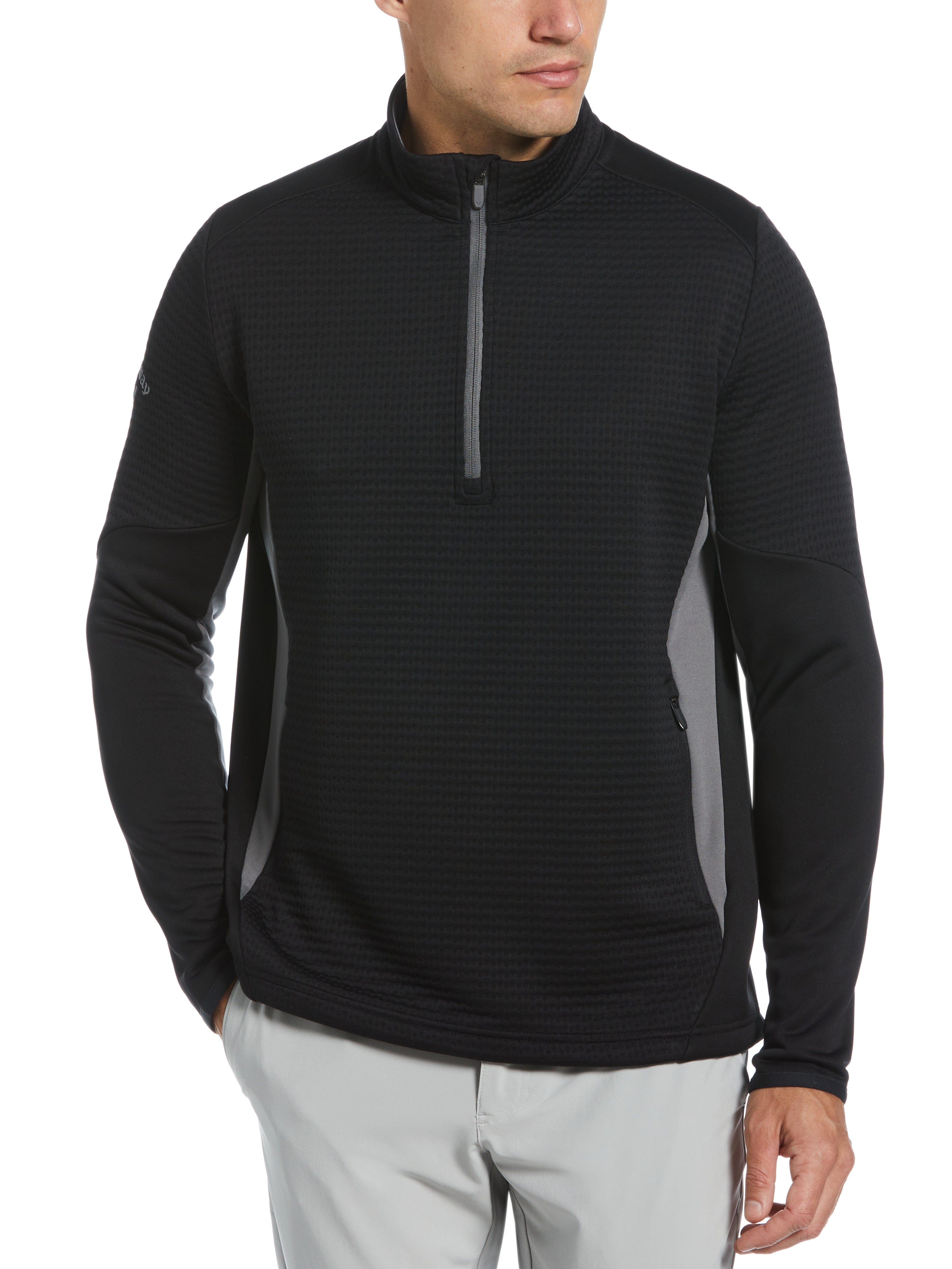 Mens Textured Quarter Zip Golf Pullover – Callaway Apparel