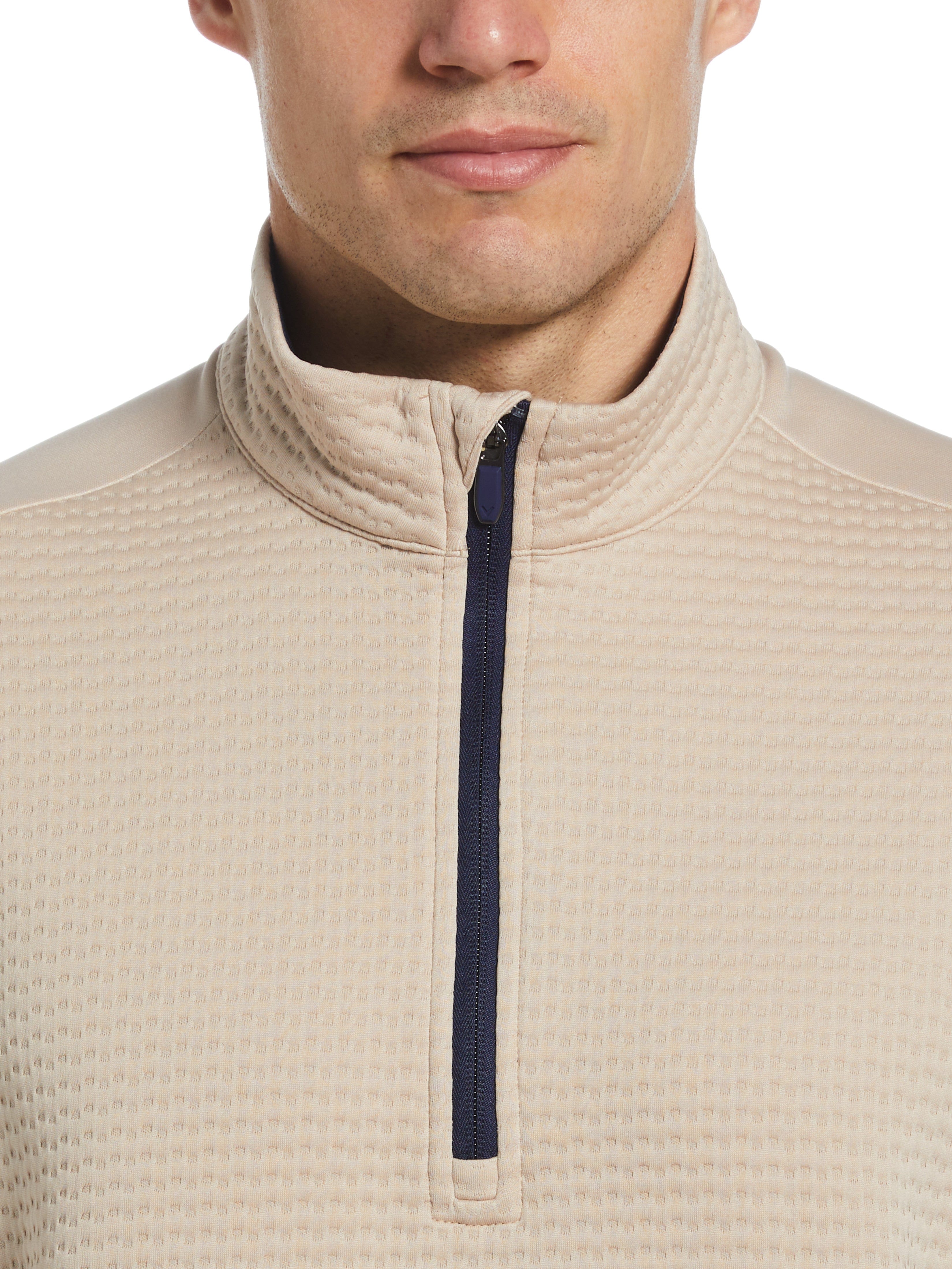 Mens Textured Quarter Zip Golf Pullover – Callaway Apparel