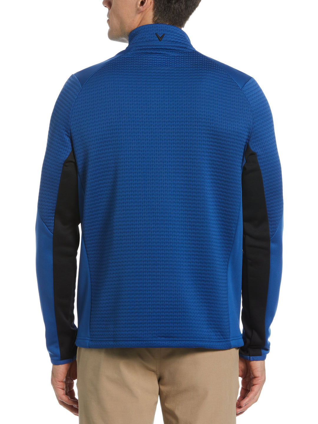 Textured 1/4 Zip Golf Pullover (Galaxy Blue) 