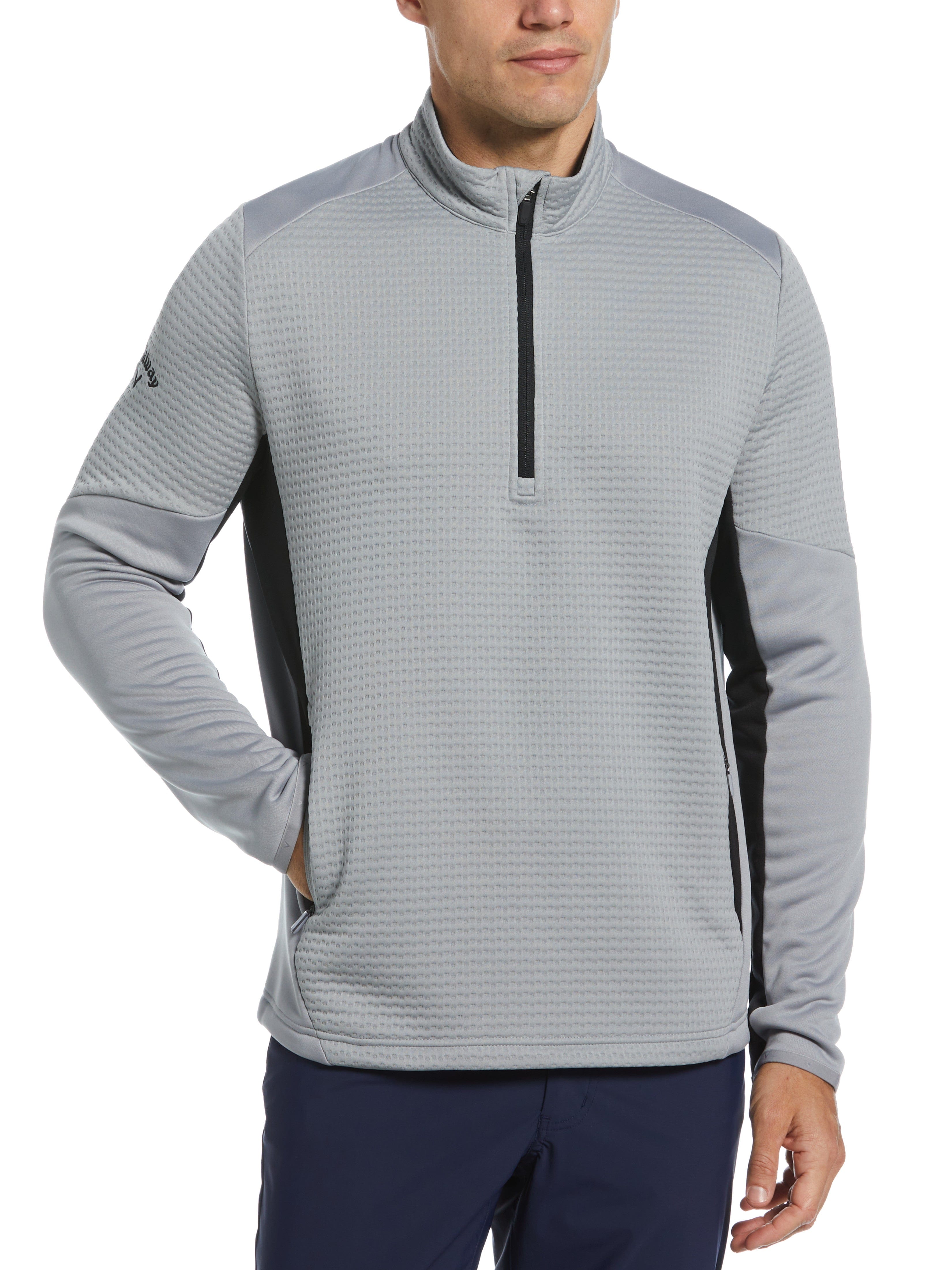 Mens Textured Quarter Zip Golf Pullover – Callaway Apparel