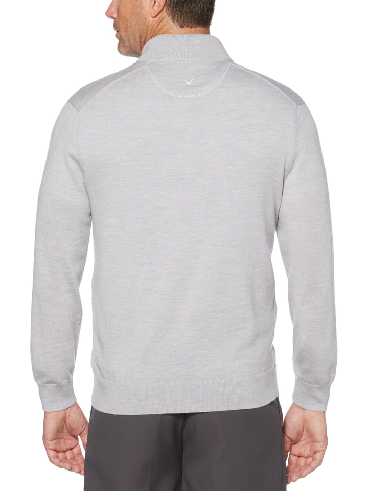 Mens Thermal 1/4 Zip Mock Merino Wool Pullover-Pullovers-Callaway