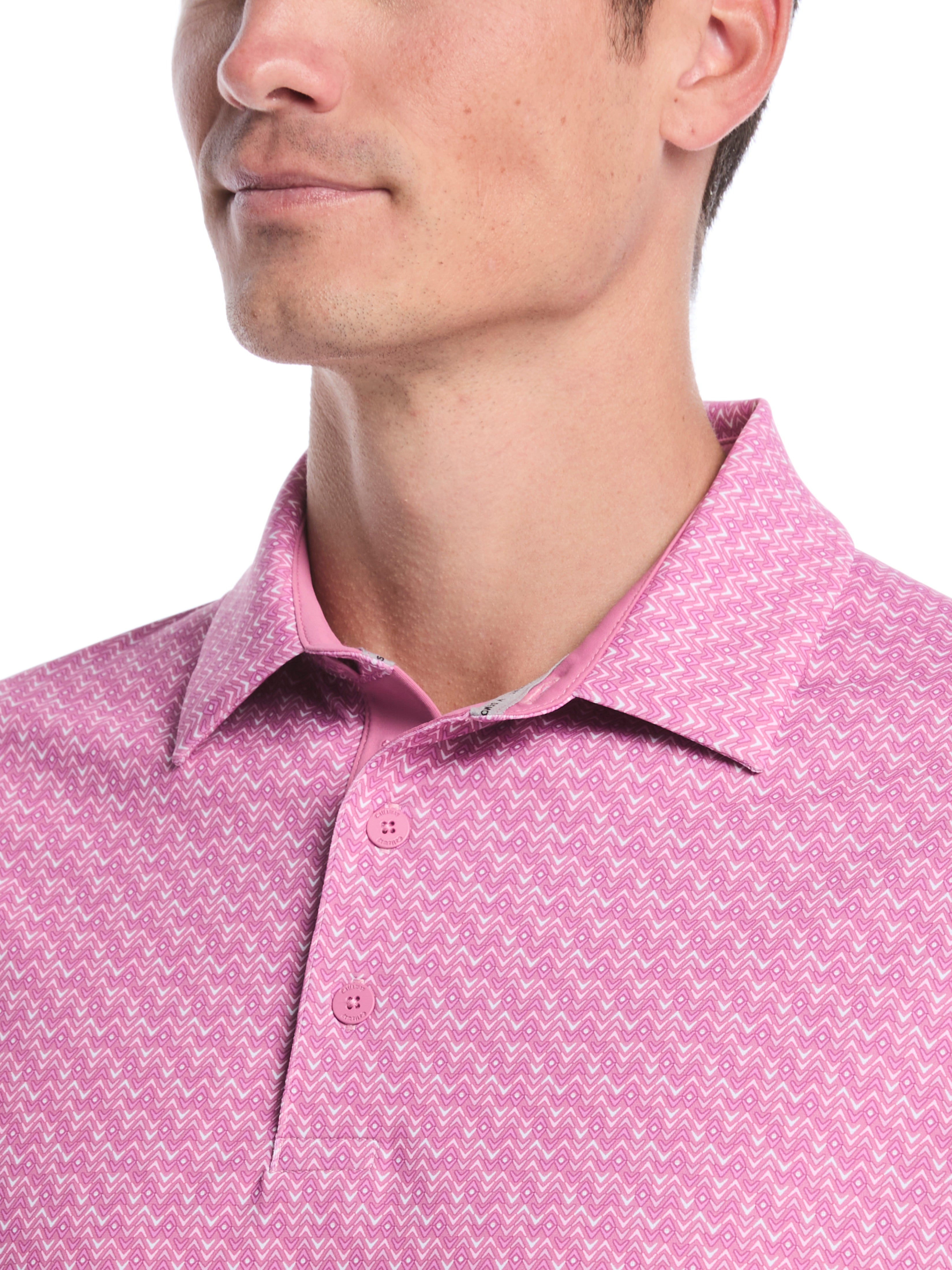 Mens Timeless Chev Print Polo – Callaway Apparel