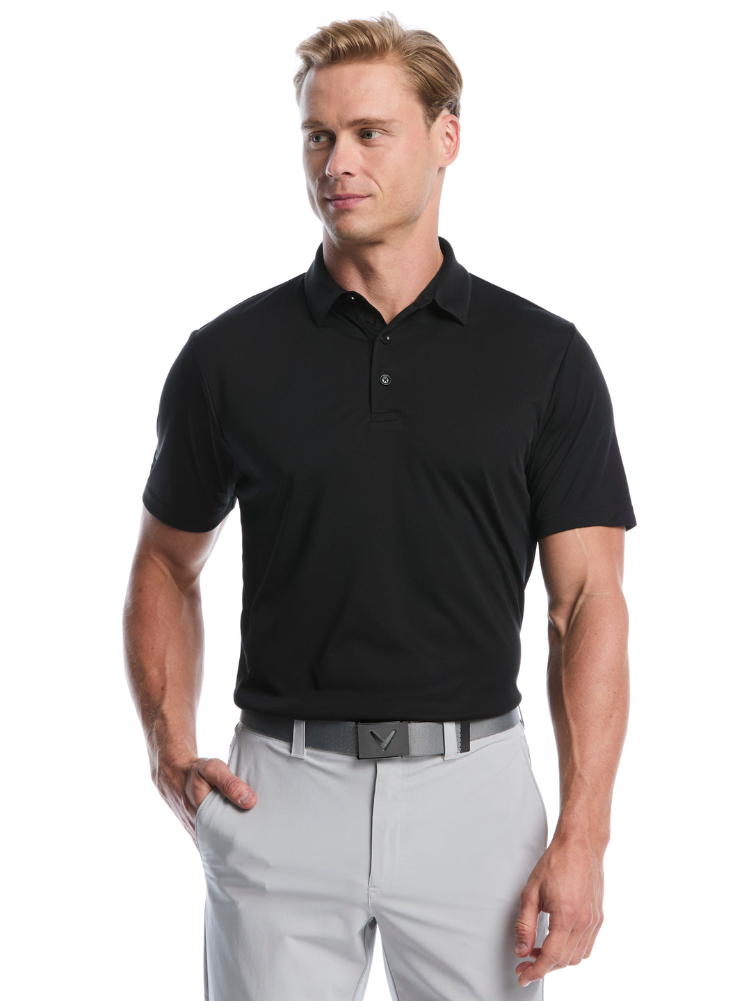 Mens Tournament Polo-Polos-Black-XS-Callaway
