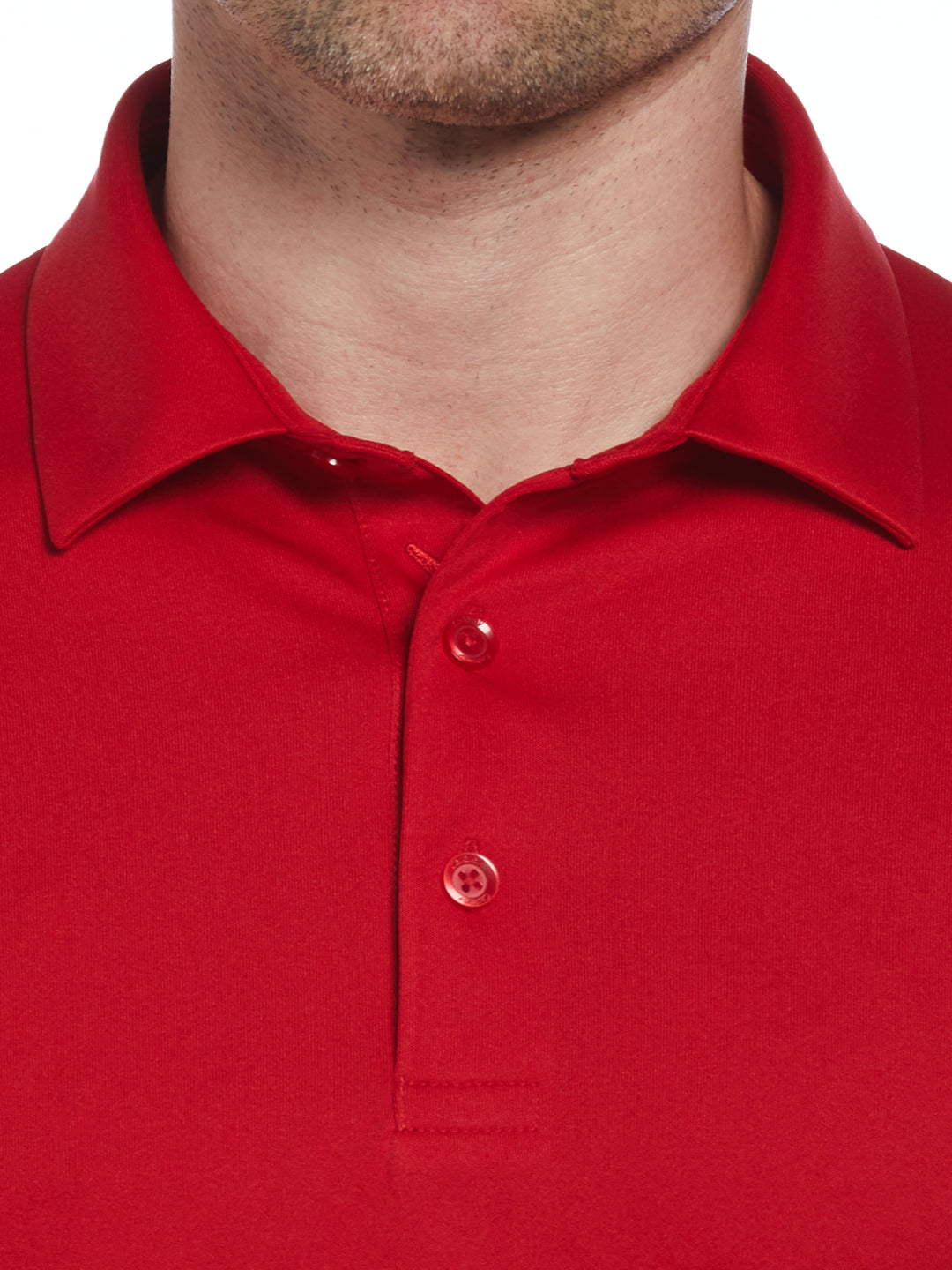 Men's Solid Polo Shirt (Tango Red) 