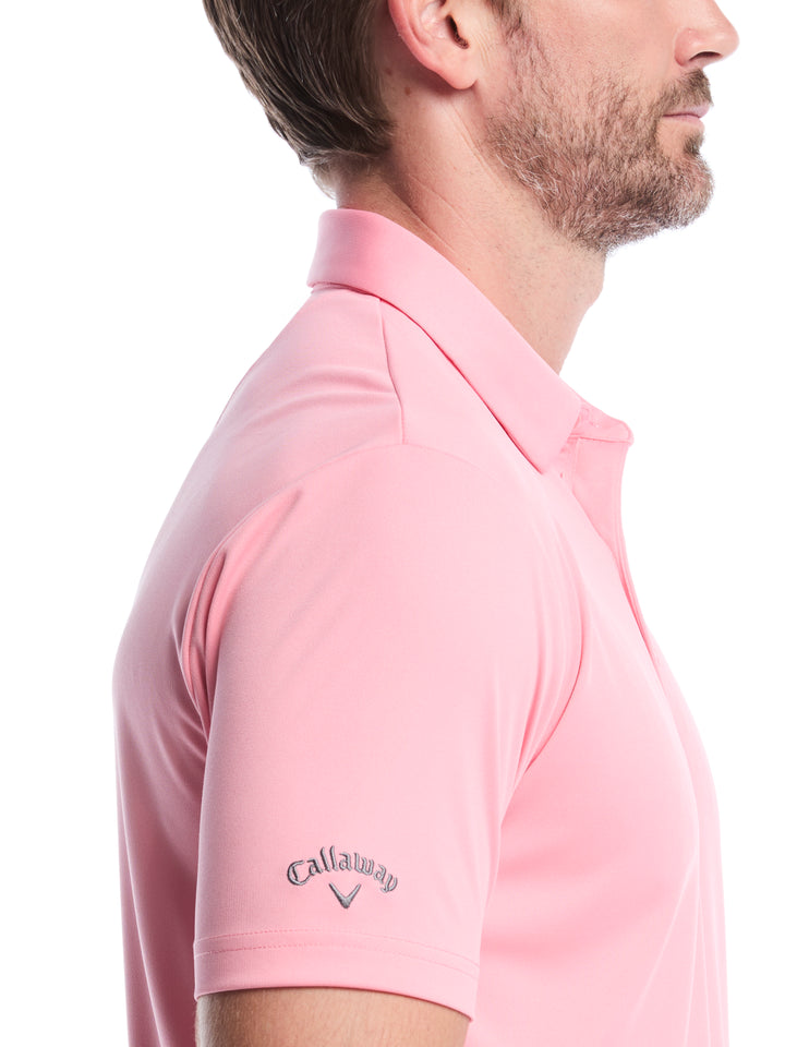 Men's Solid Polo Shirt (Dianthus) 
