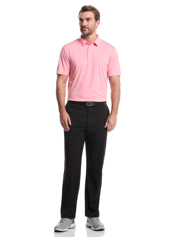 Men's Solid Polo Shirt (Dianthus) 