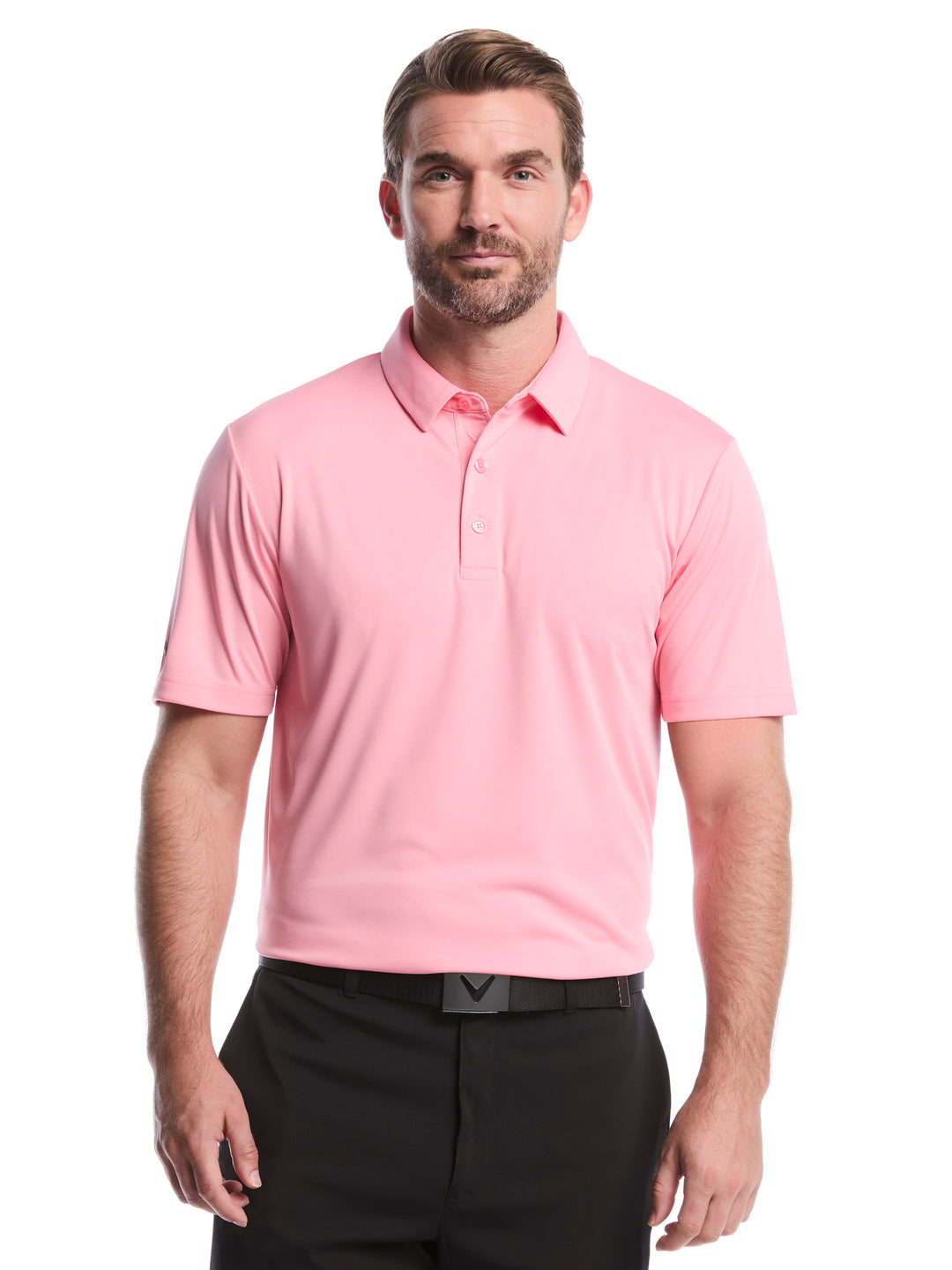 Men's Solid Polo Shirt (Dianthus) 