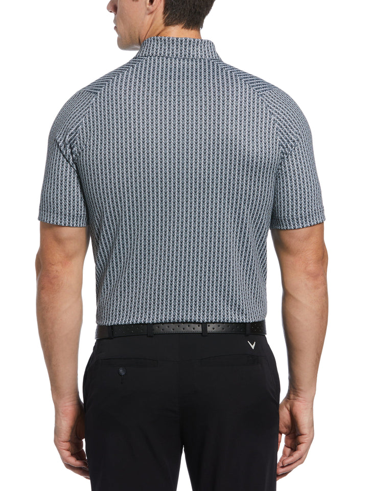 Mens Trademark Chevron Print Golf Polo-Polos-Callaway