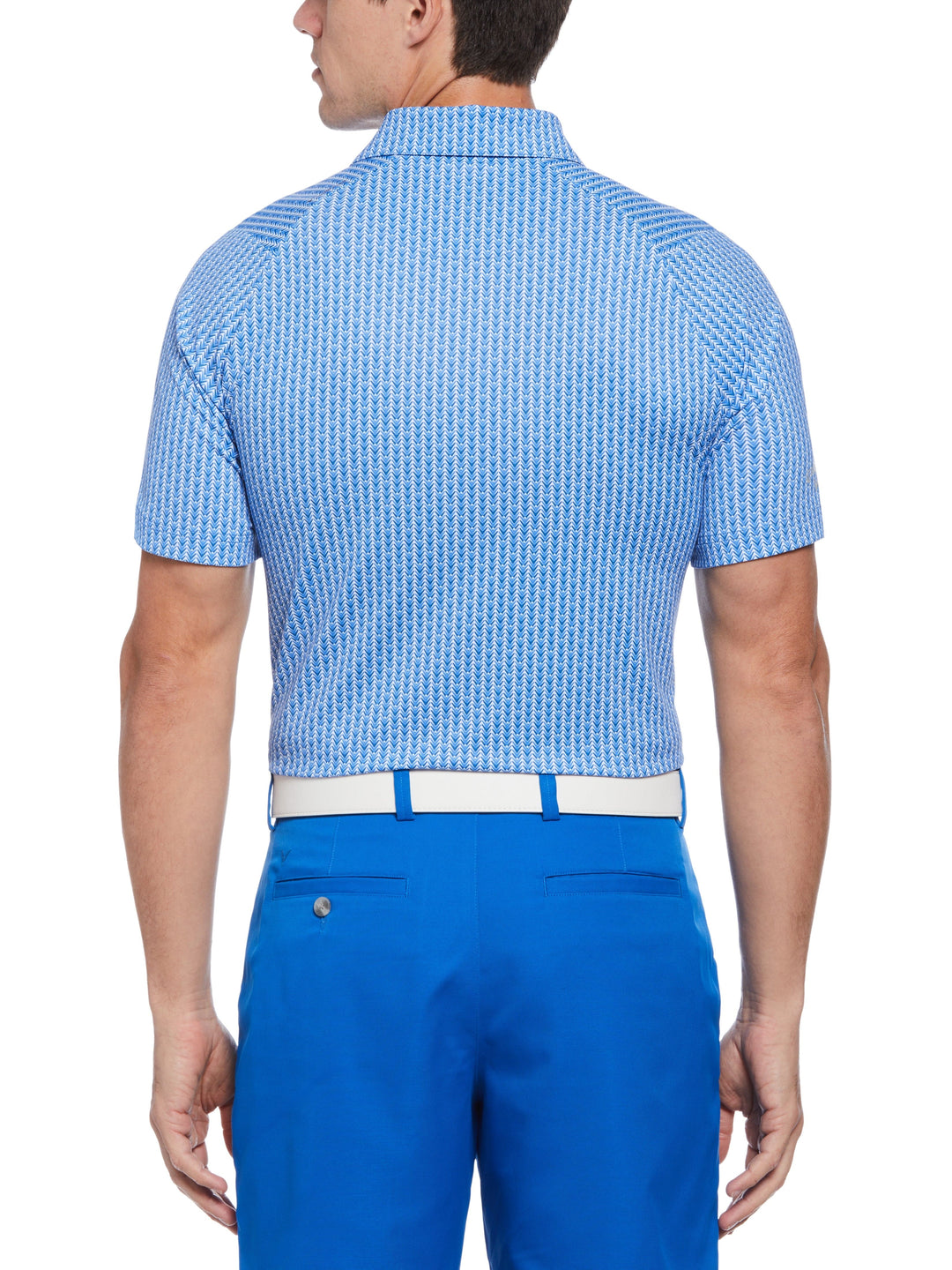 Mens Trademark Chevron Print Golf Polo-Polos-Callaway
