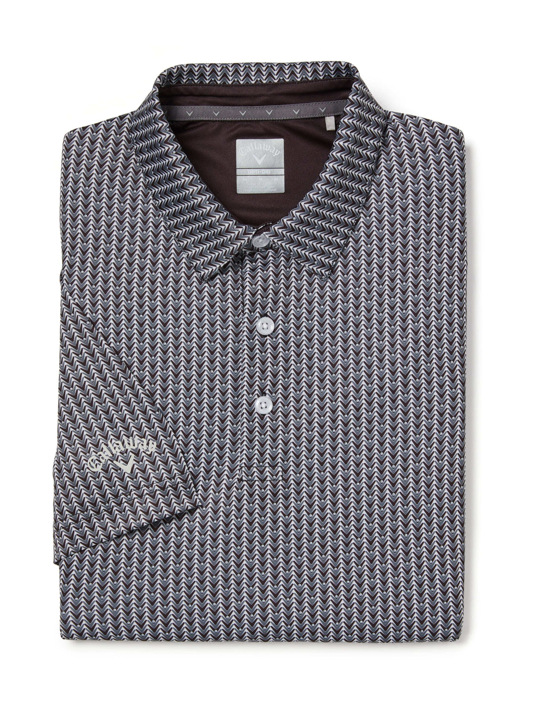 Mens Trademark Chevron Print Golf Polo-Polos-Callaway