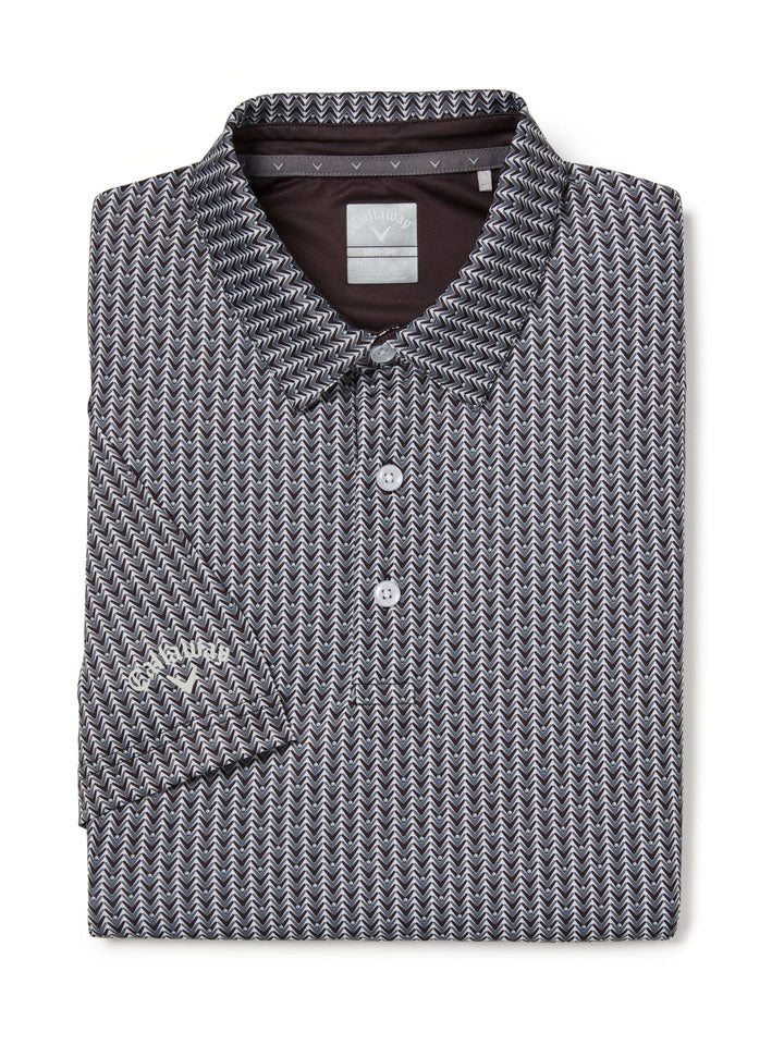 Mens Trademark Chevron Print Golf Polo-Polos-Callaway