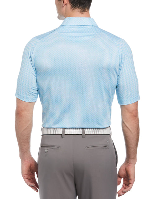 Trademark Golf Print Golf Polo (Scuba Blue) 