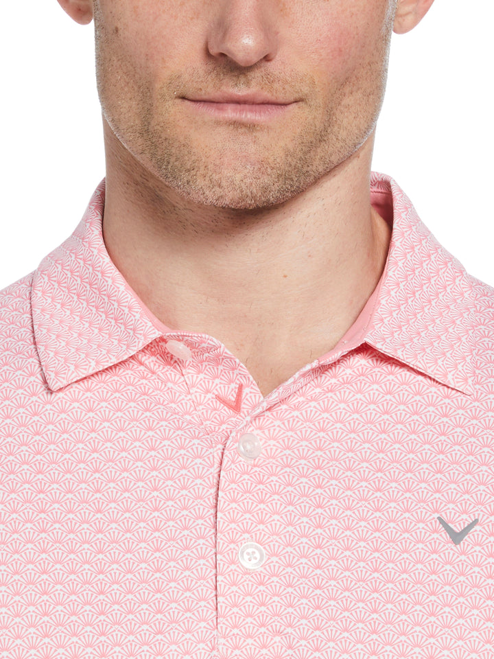 Trademark Print Golf Polo (Strawberry Pink) 